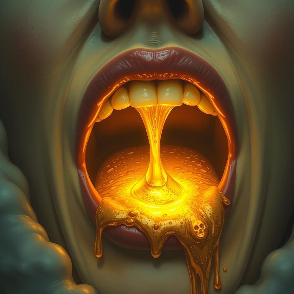 Dream : The golden vomiting from the mouth in the dream