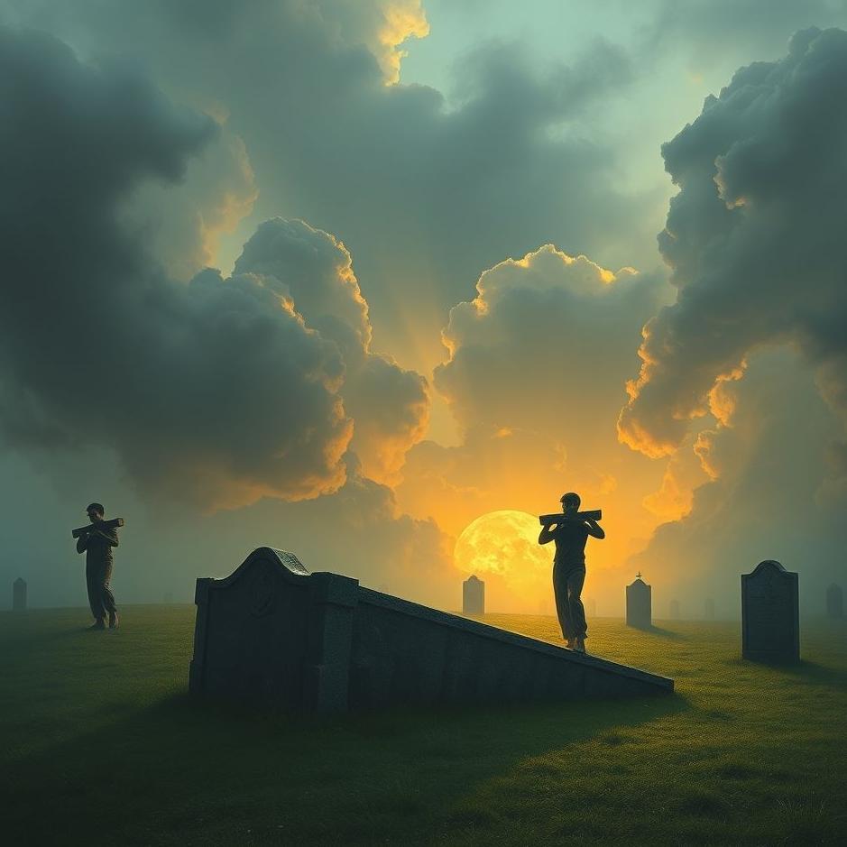 Dream : The grave moving in a dream