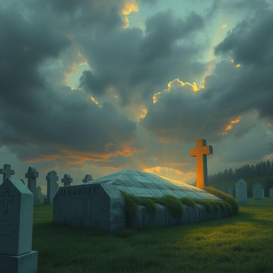 Dream : The grave of his wife in a dream