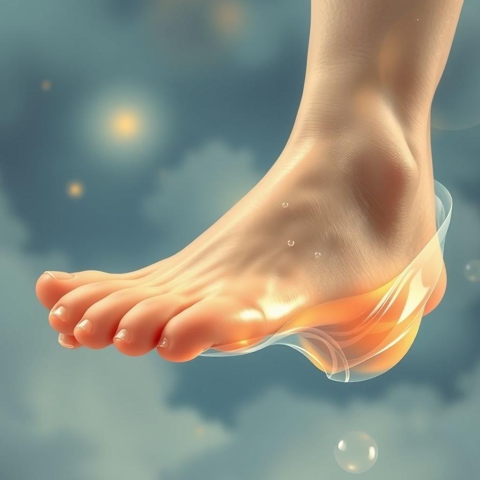 Dream : The gum adhesion to the foot in the dream