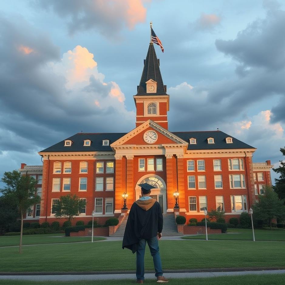 Dream : The high school he graduated from in a dream