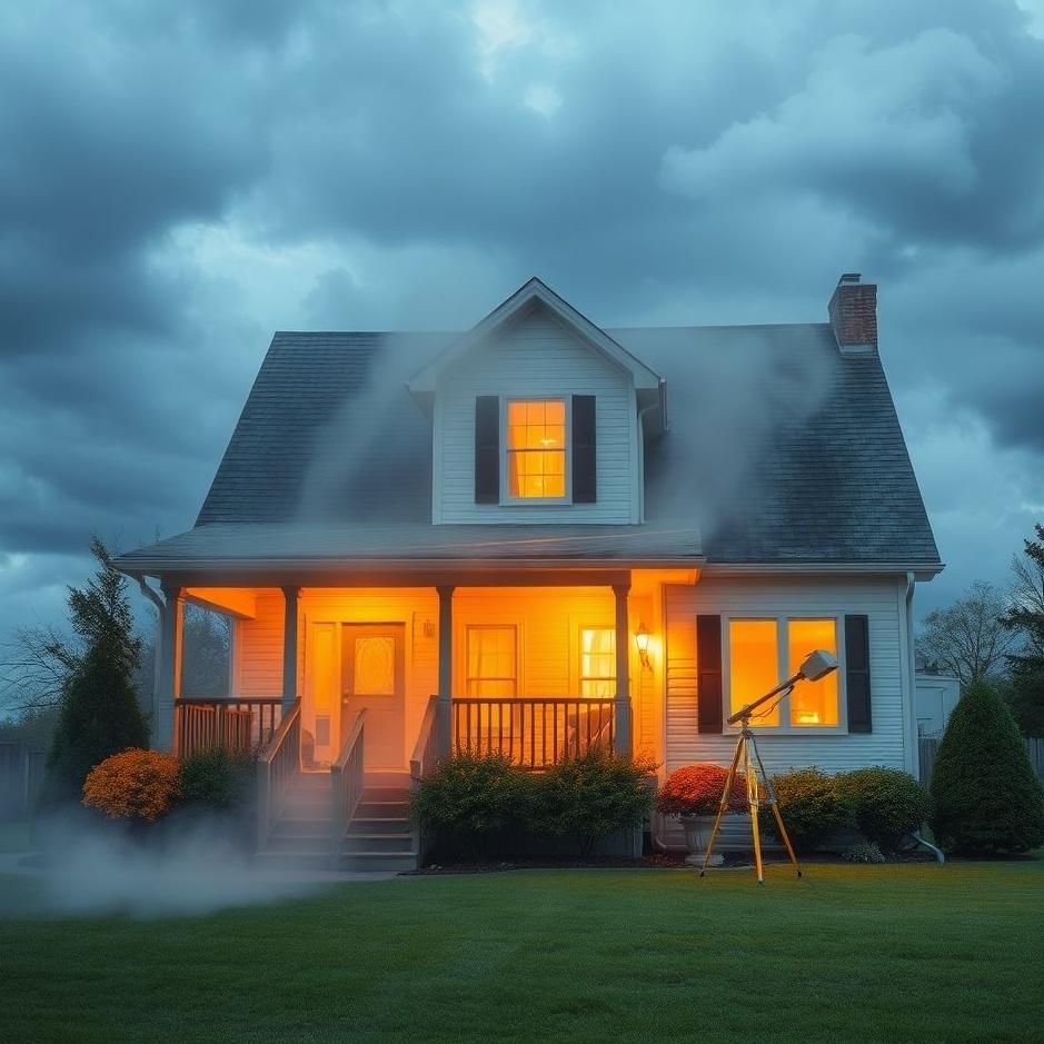 Dream : The house being sprayed in a dream