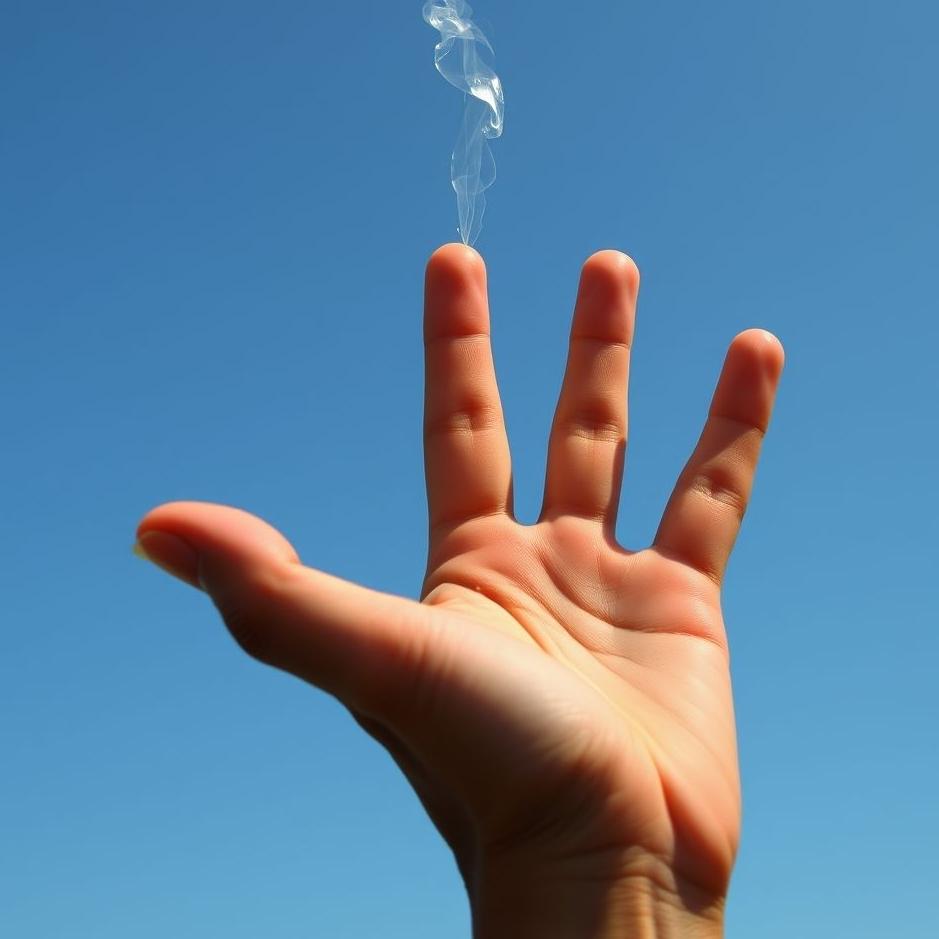 Dream : The index finger split in a dream