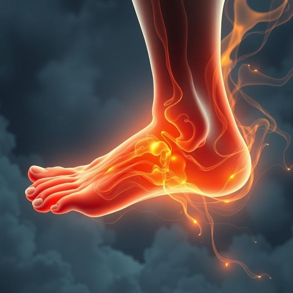 Dream : The inflammation flow from the foot body in the dream