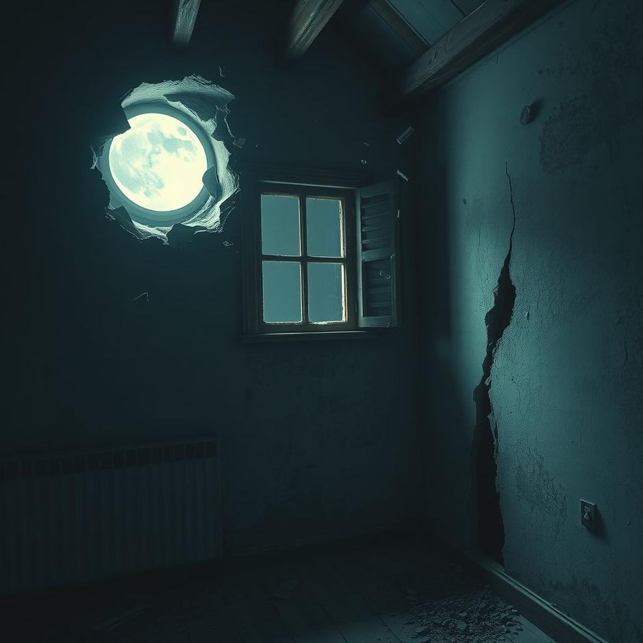 Dream : The inner wall of the house collapsing in a dream