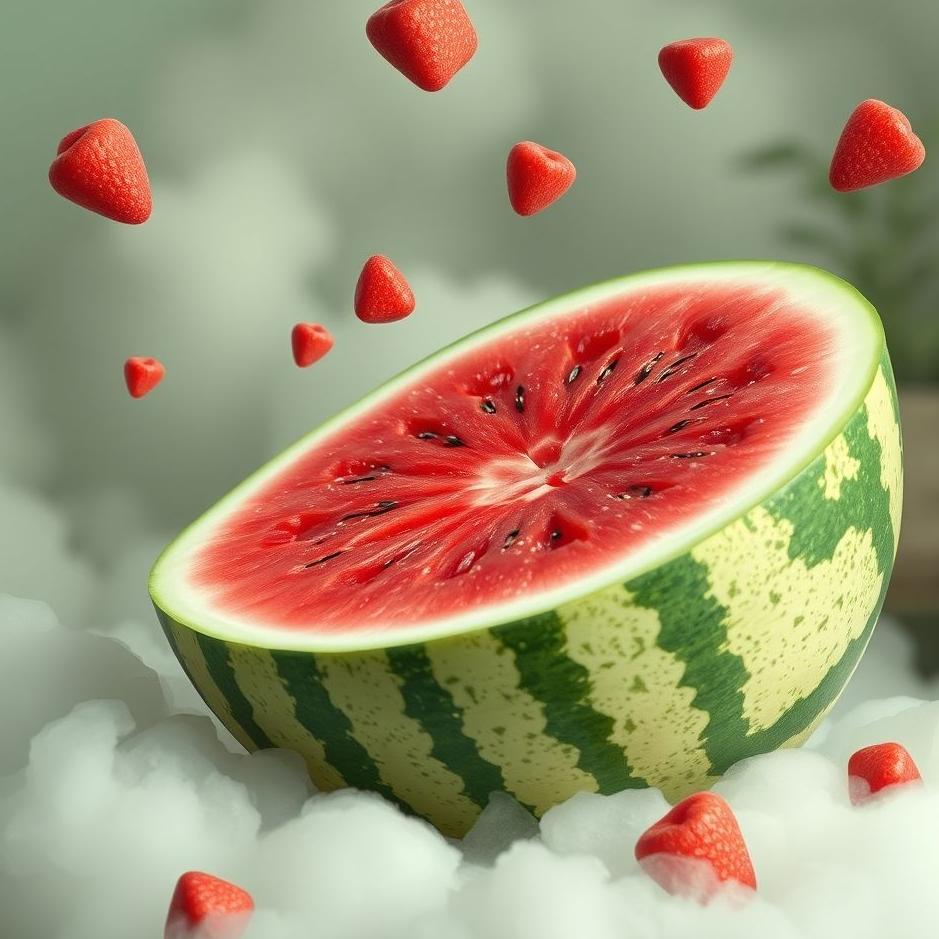 Dream : The inside of a watermelon in a dream