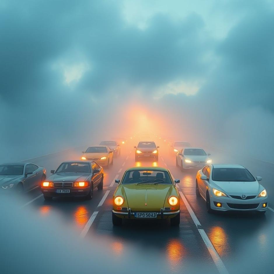 Dream : The interlock of cars in the dream