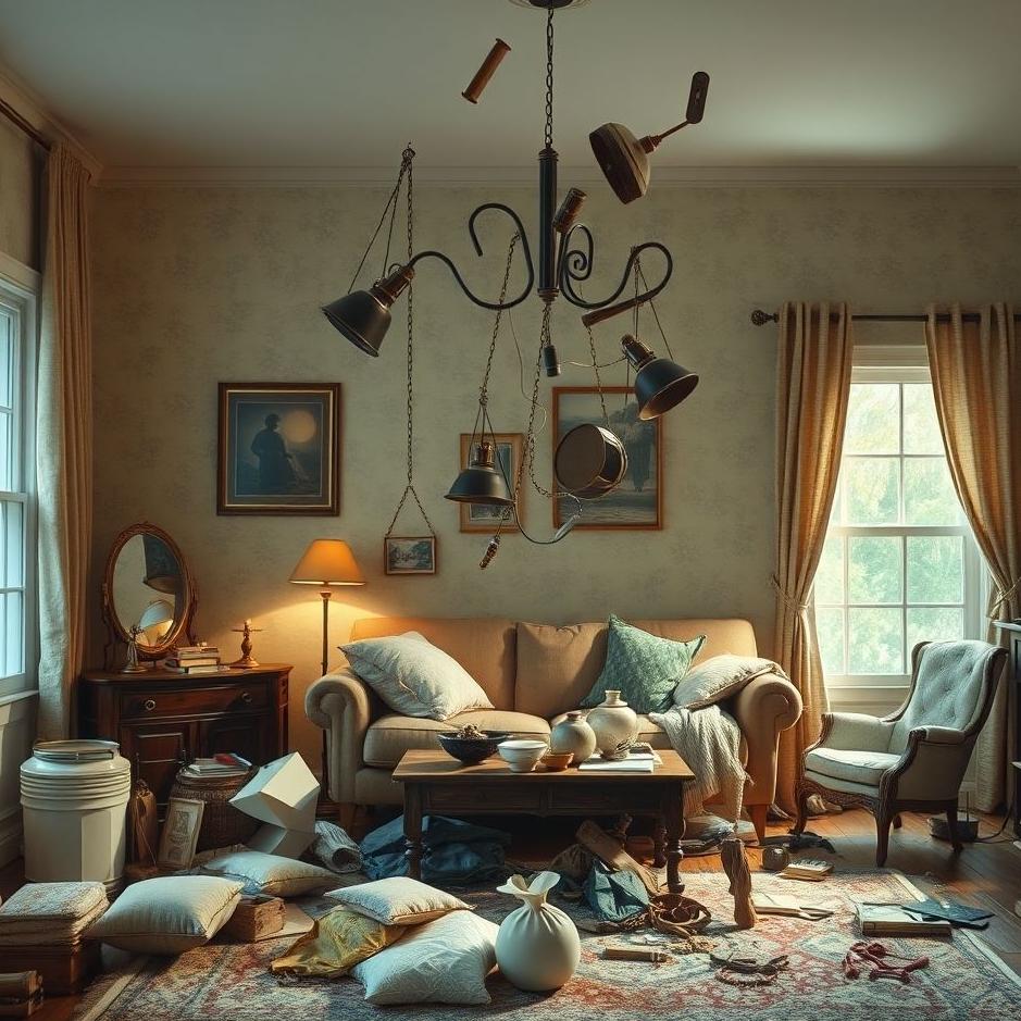 Dream : The items in your home falling apart in a dream