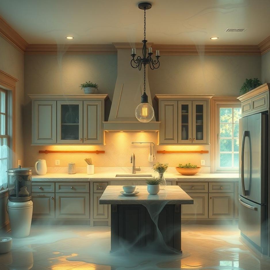 Dream : The kitchen flooded in a dream