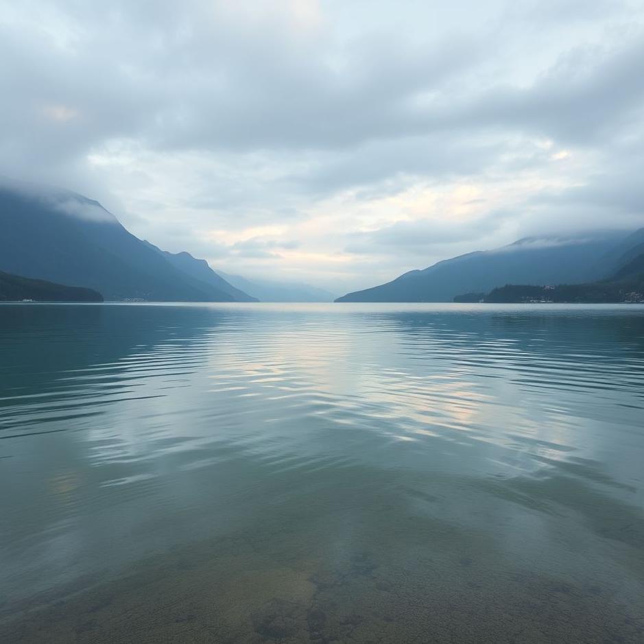 Dream : The lake water receding in a dream