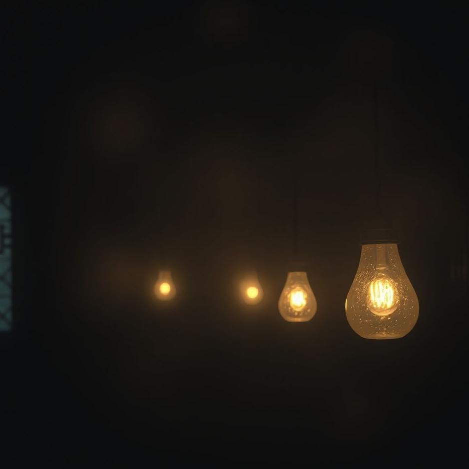 Dream : The lamps going out in a dream