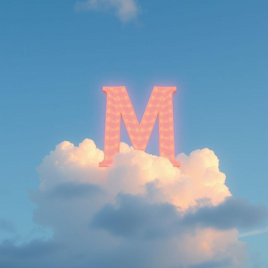 Dream : The letter m in the sky in a dream