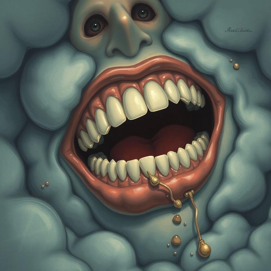 Dream : The lower right teeth falling out in a dream