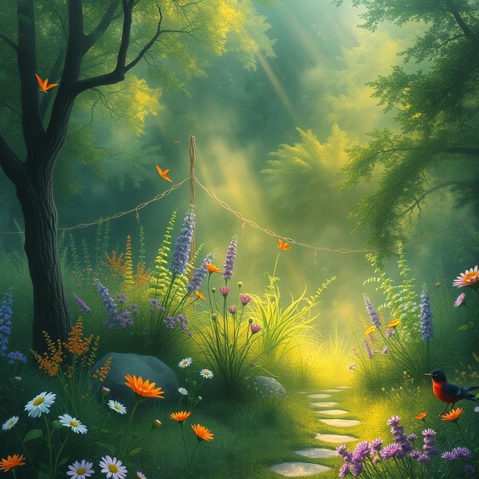 Dream : The magic in the garden in the dream