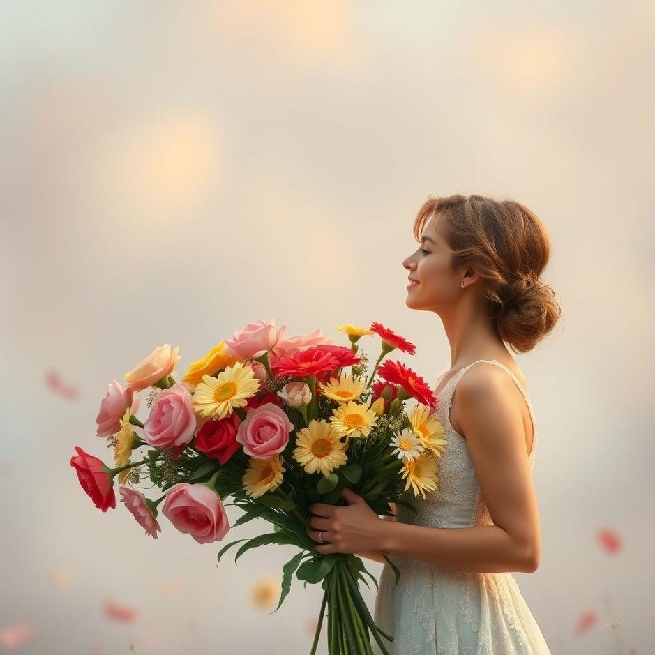 Dream : The man you love giving you flowers in your dream