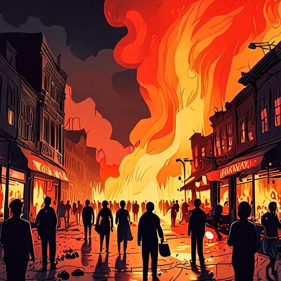 Dream : The market burning down in a dream