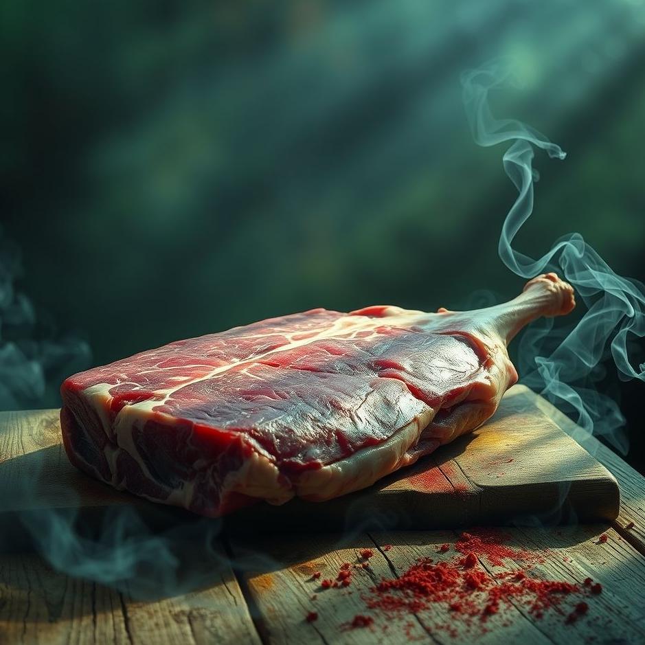 Dream : The meat getting dirty in a dream