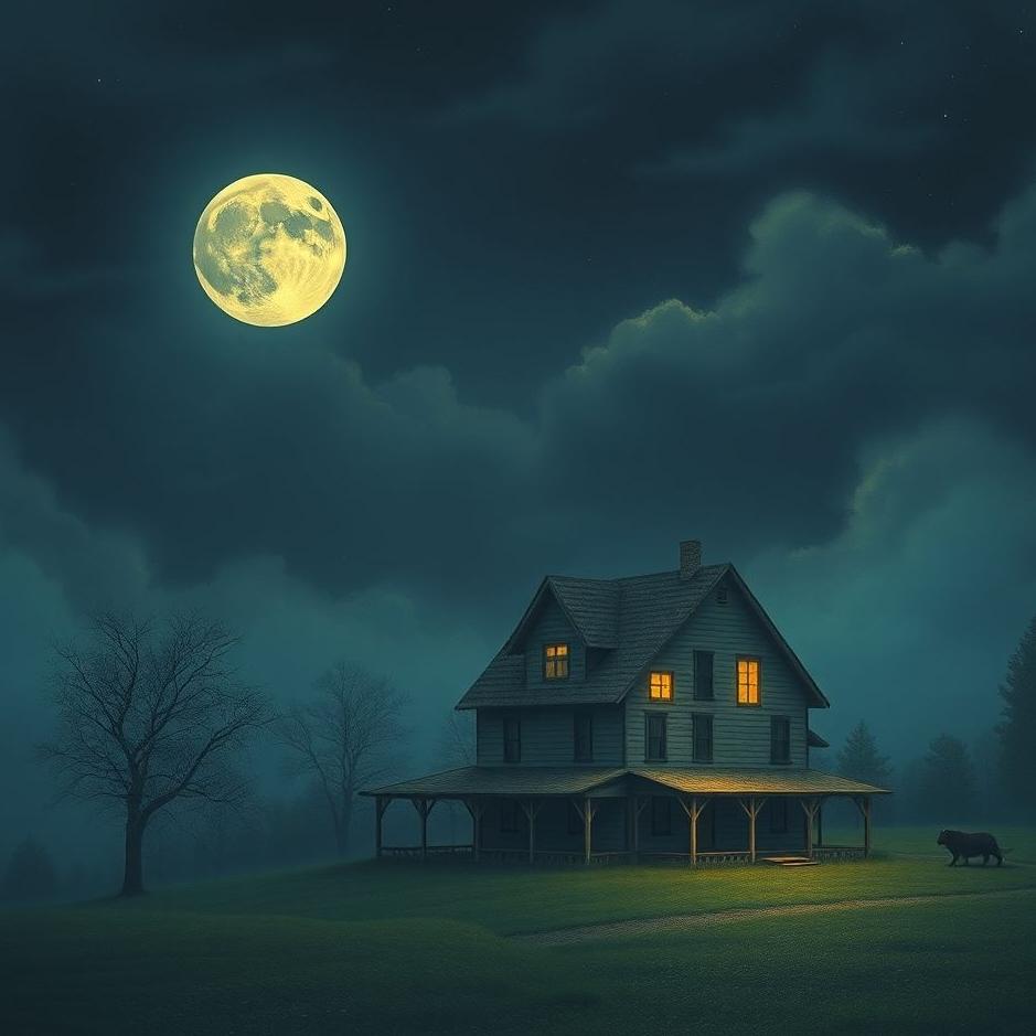 Dream : The moon at home in a dream