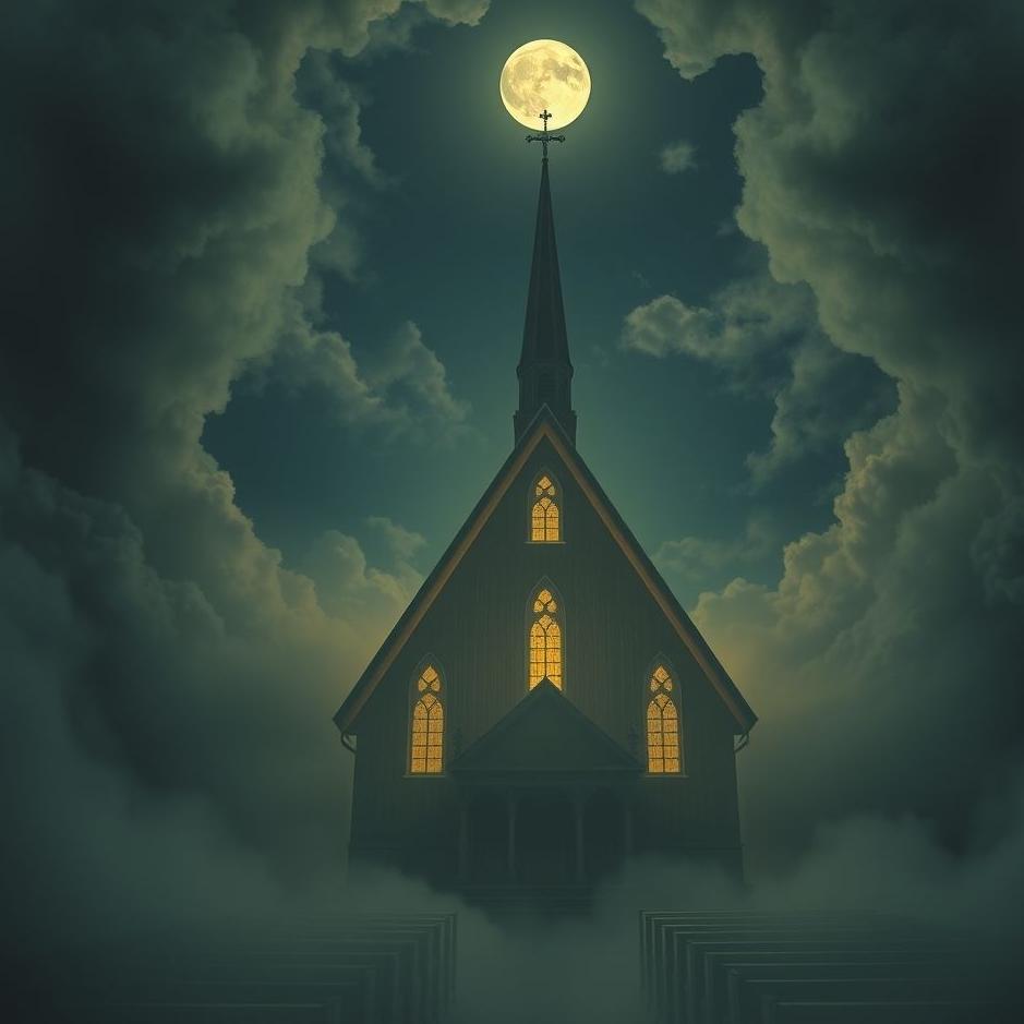 Dream : The moon in a church in a dream