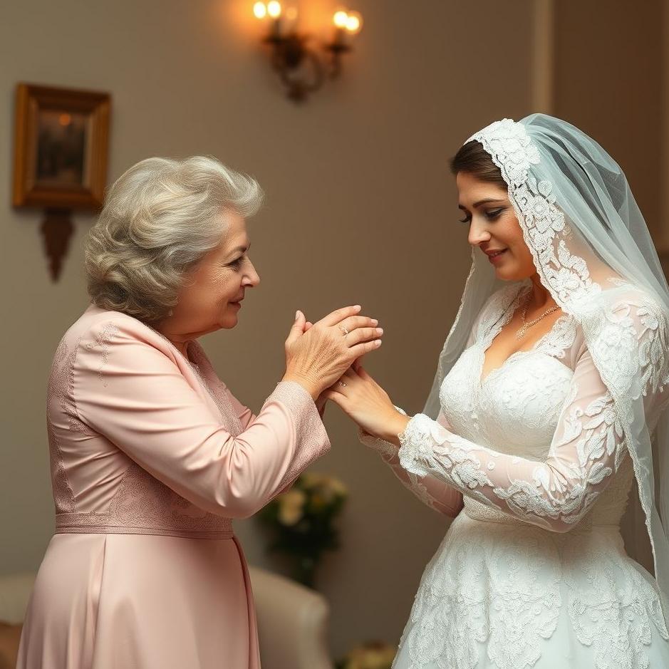 Dream : The mother-in-law kissing the bride's hand in a dream