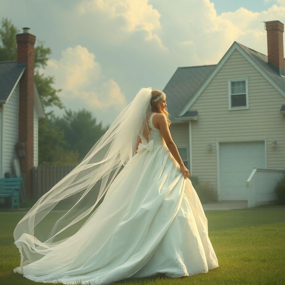Dream : The neighbor's daughter in a wedding dress in a dream