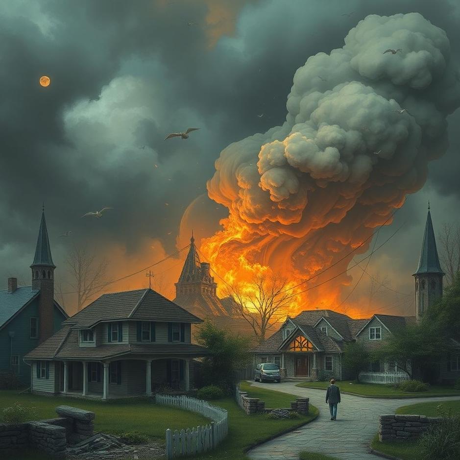 Dream : The neighborhood destroyed in a dream