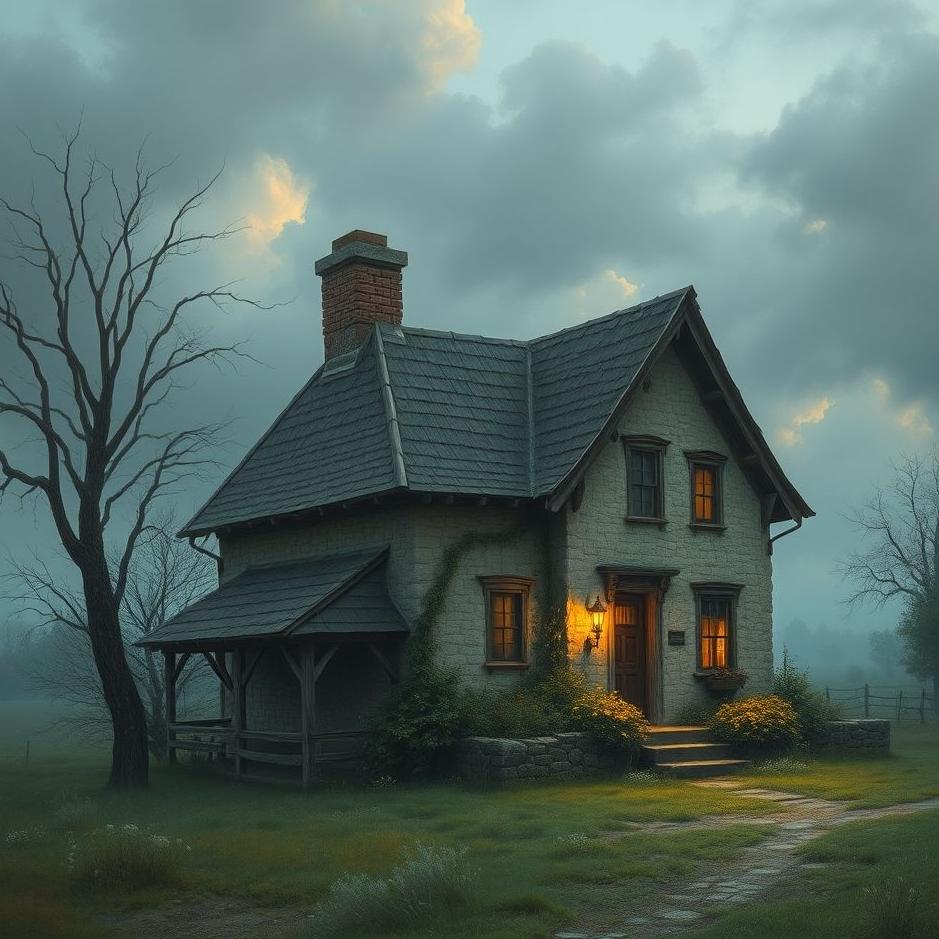Dream : The old house in the village in a dream