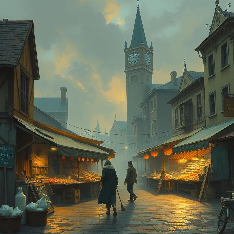 Dream : The old market in a dream