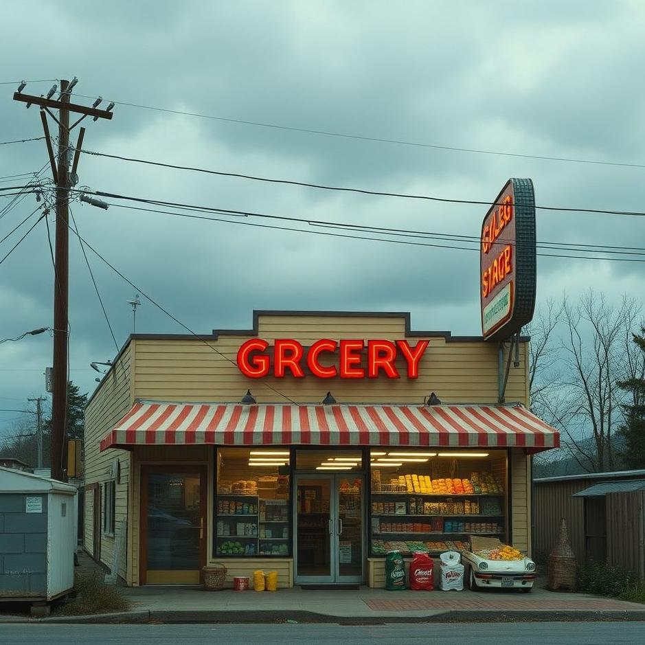 Dream : The old neighborhood grocery store in a dream