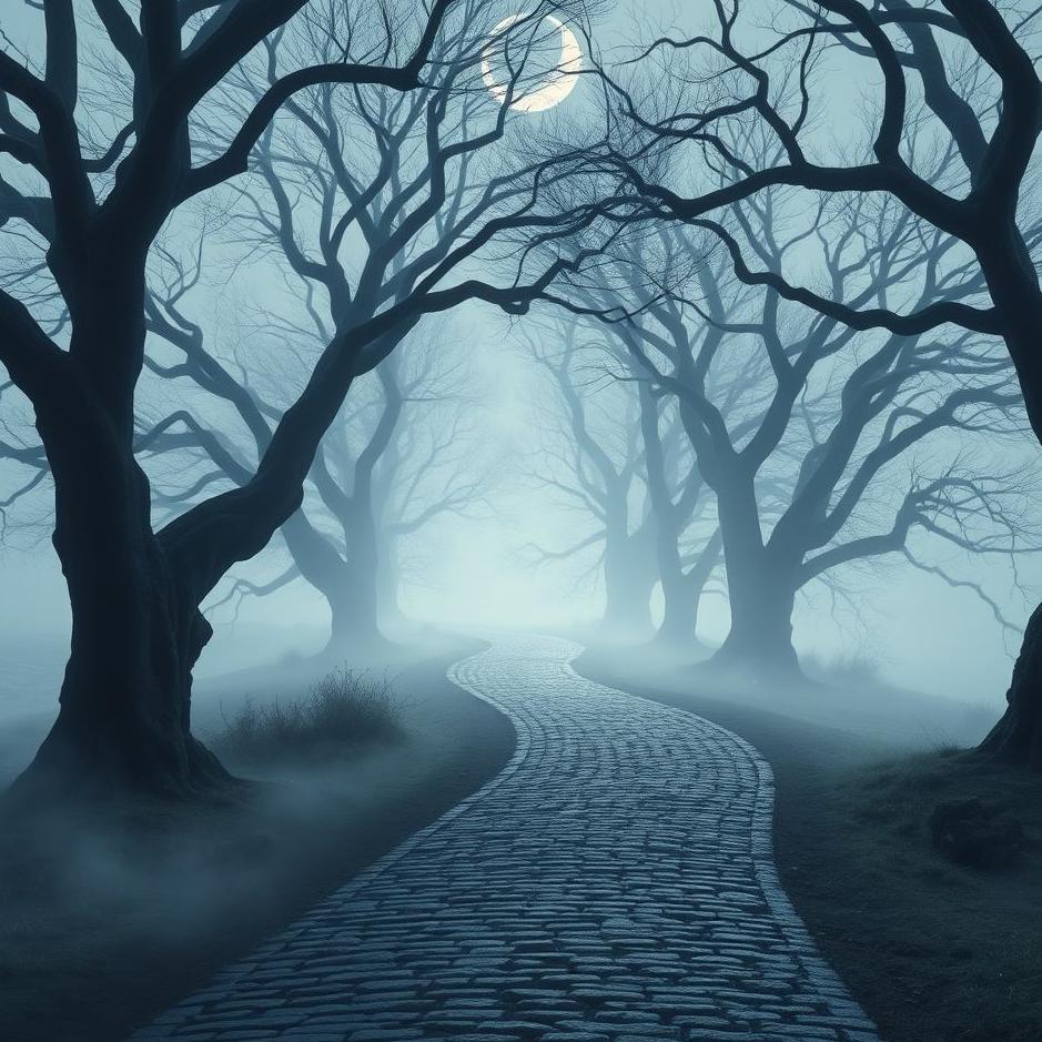 Dream : The old road in a dream