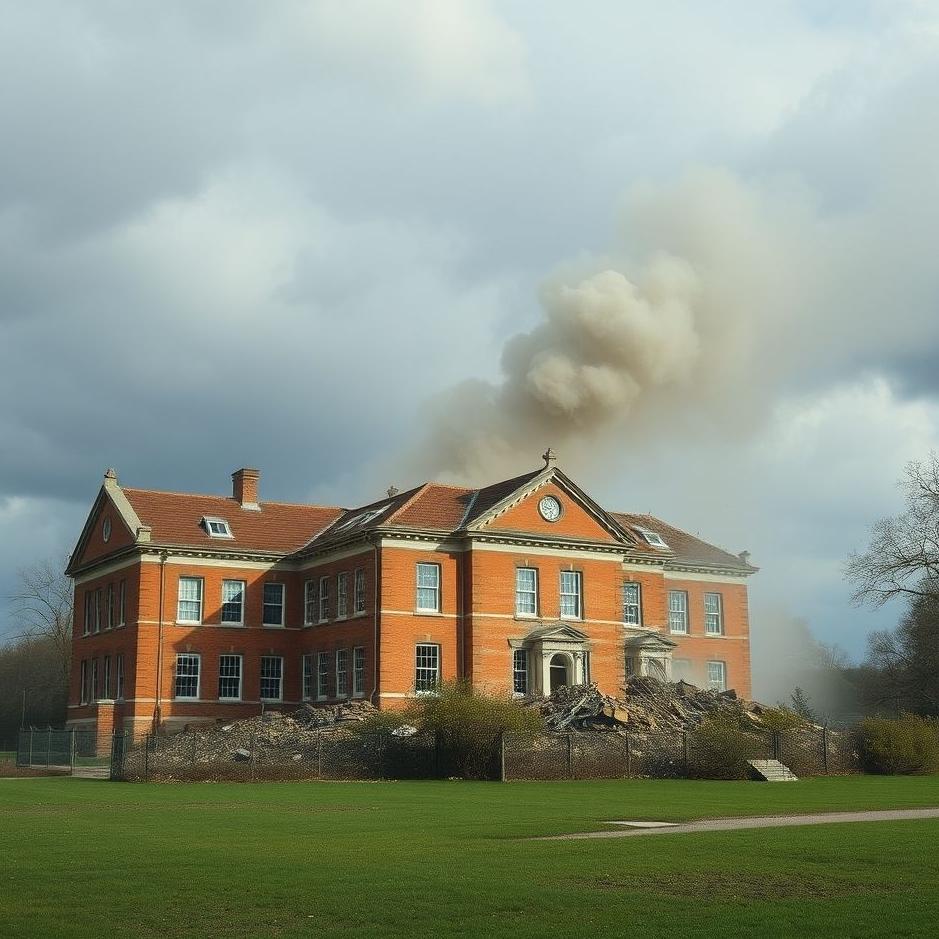 Dream : The old school being demolished in a dream