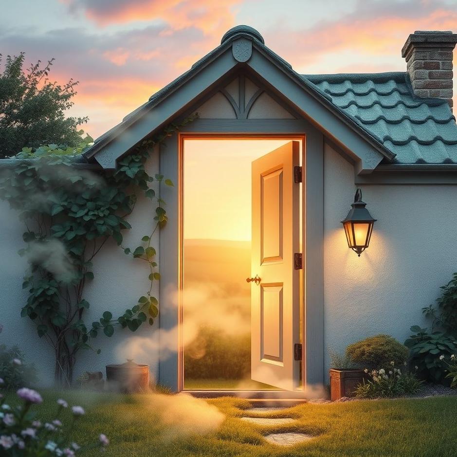 Dream : The outer door of the house open in a dream