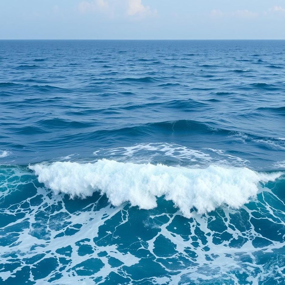 Dream : The overflowing of the deep blue sea in a dream