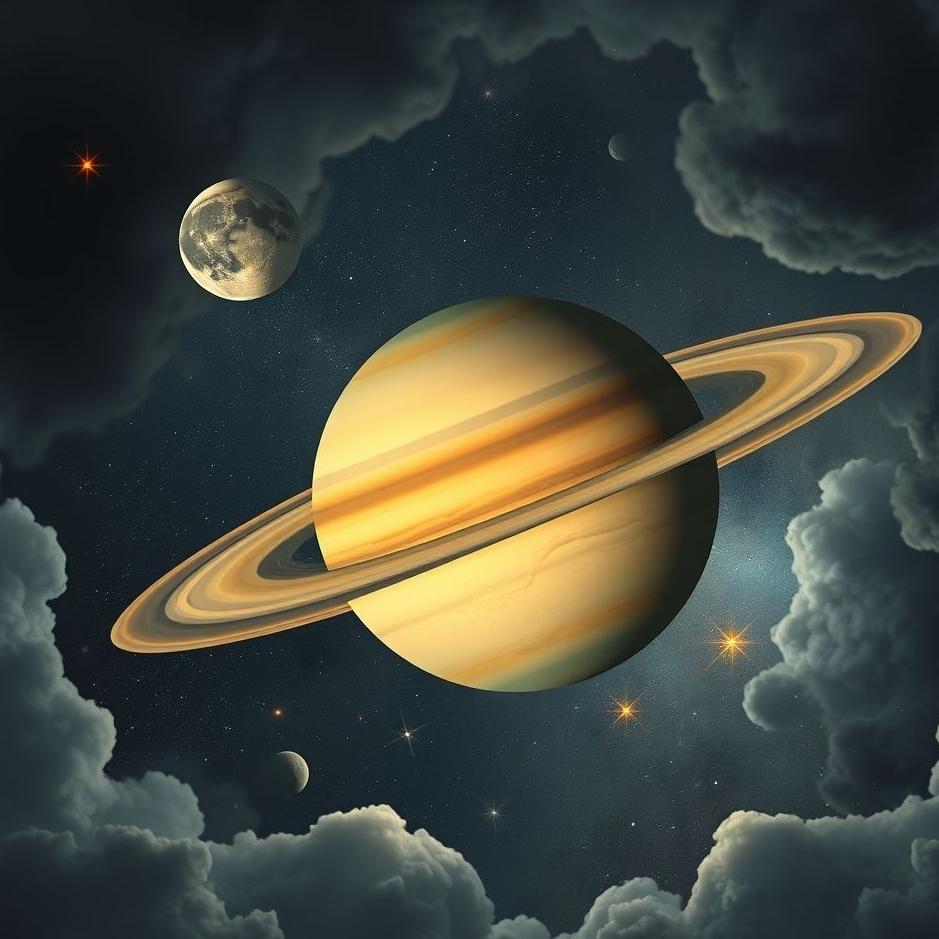 Dream : The planet Saturn in a dream