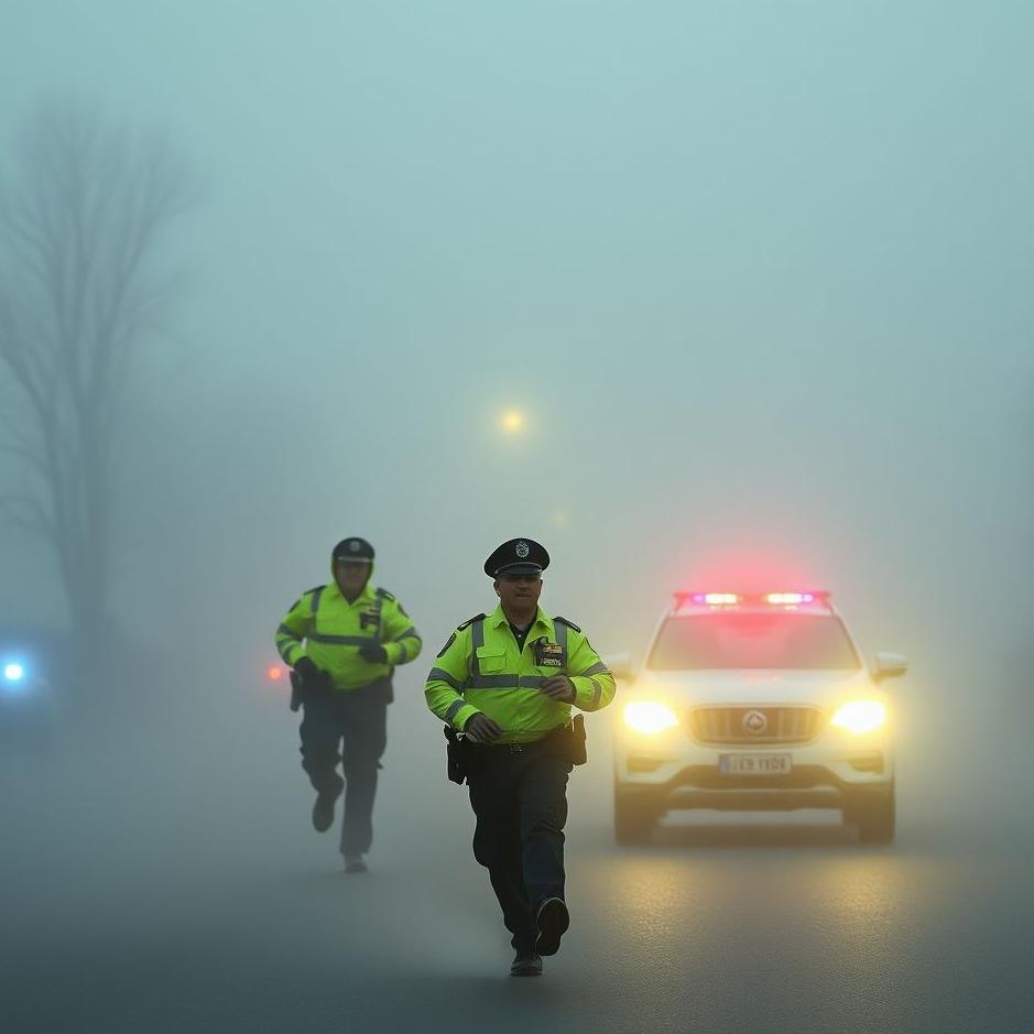 Dream : The police running away in a dream