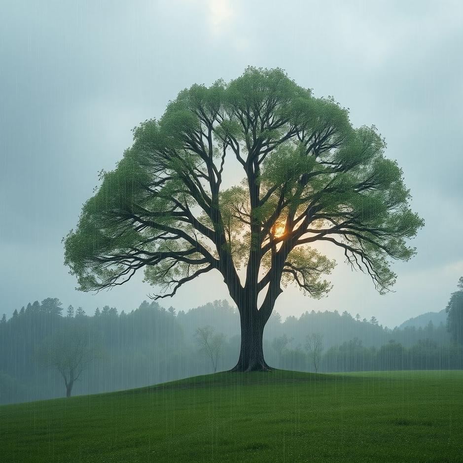 Dream : The rain from the tree in the dream