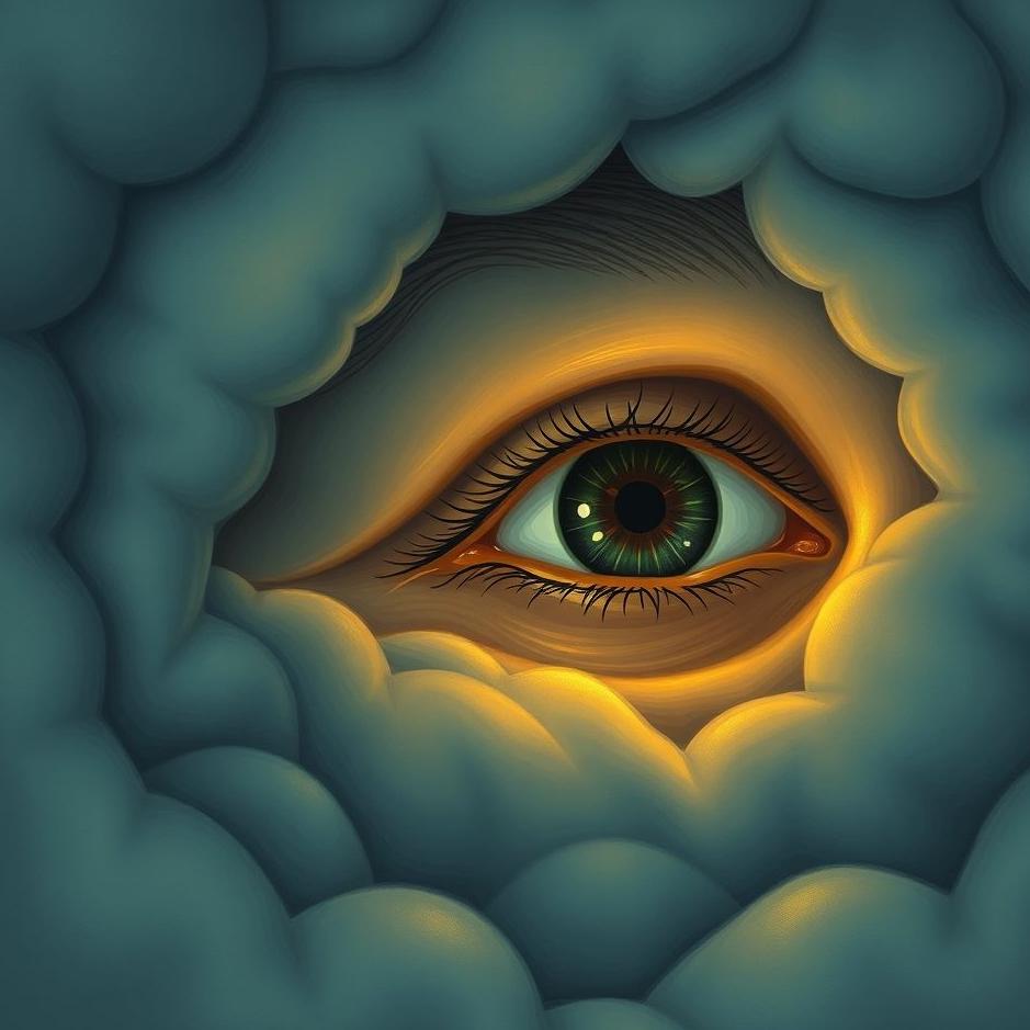 Dream : The right eye twitching in a dream