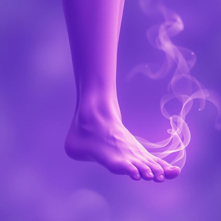 Dream : The right foot turning purple in a dream