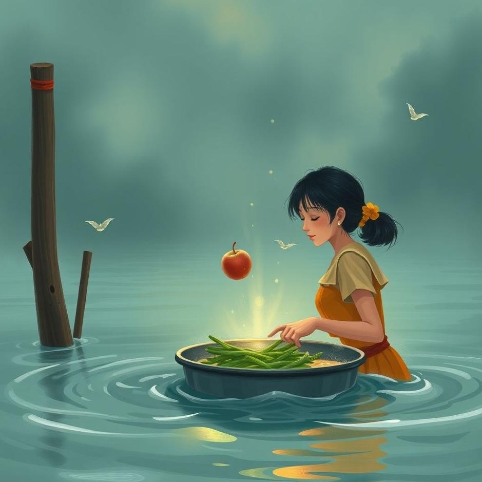 Dream : The rising of flood water in a dream