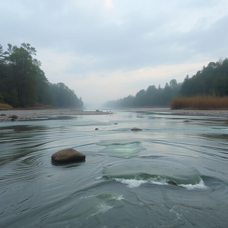 Dream : The river water receding in a dream