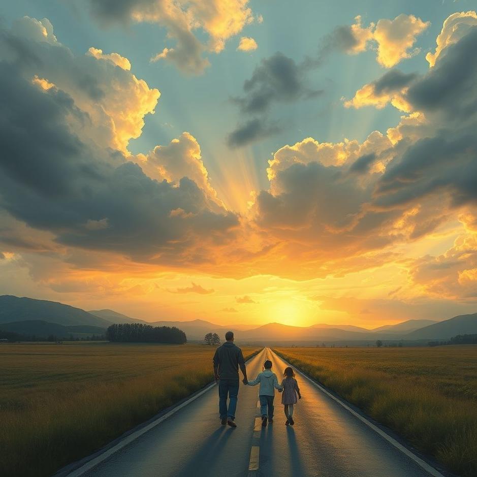 Dream : The road with the family in the dream