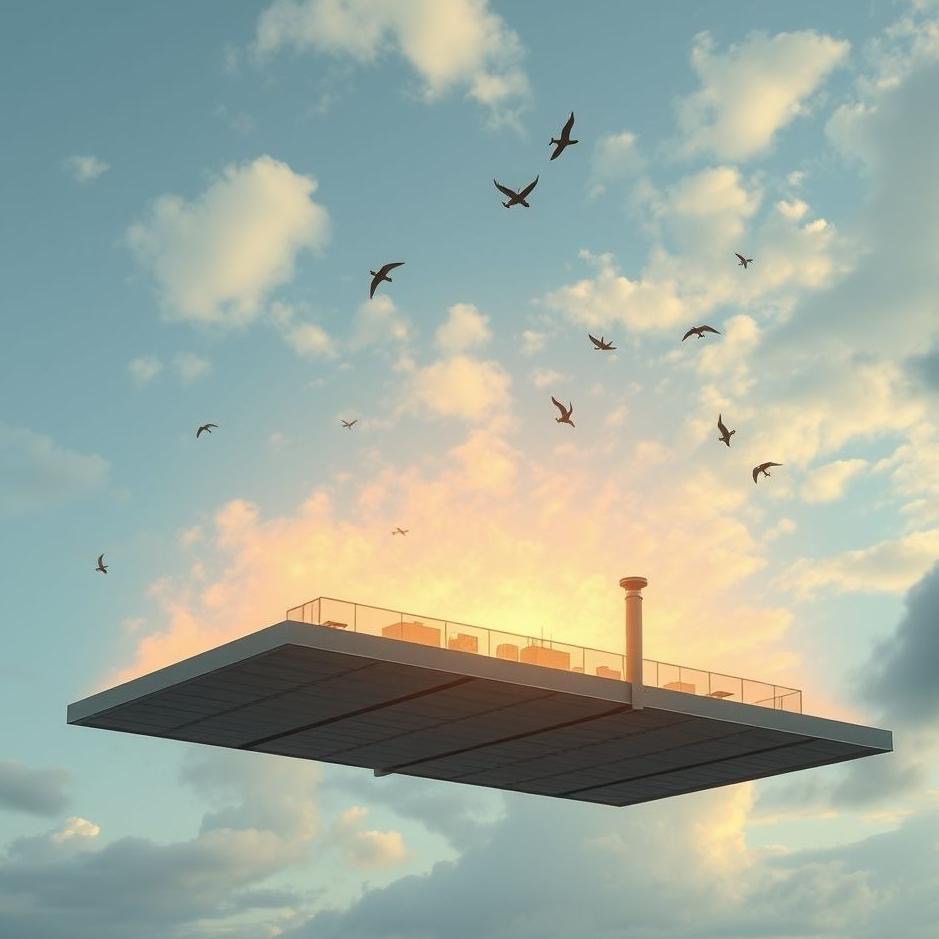 Dream : The roof of the workplace flying away in a dream