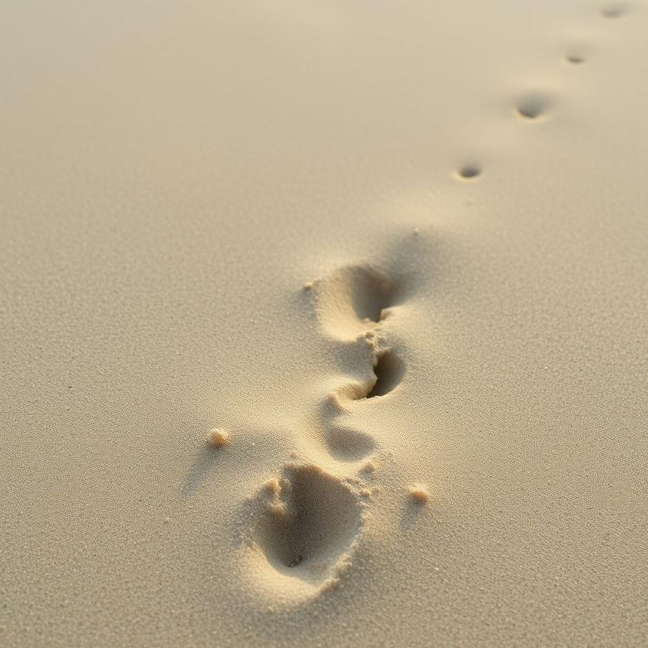 Dream : The sand of the foot in the dream