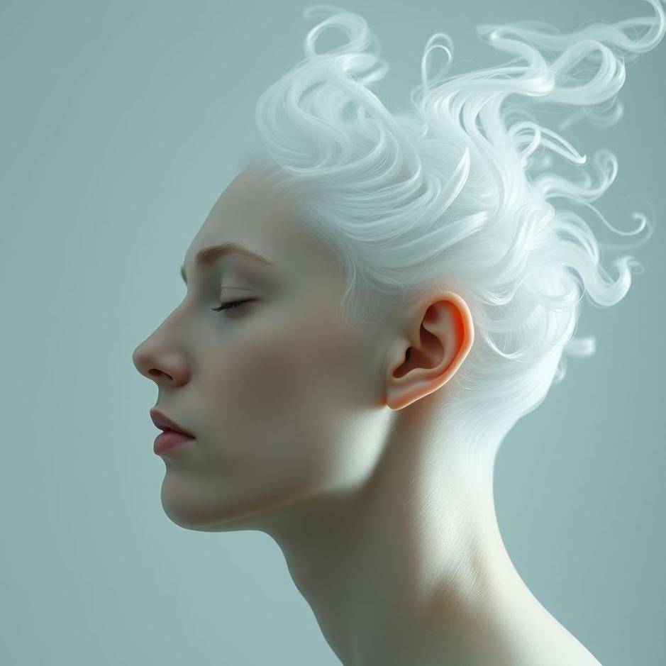 Dream : The scalp turning white in a dream
