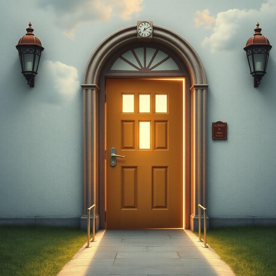 Dream : The school door open in a dream