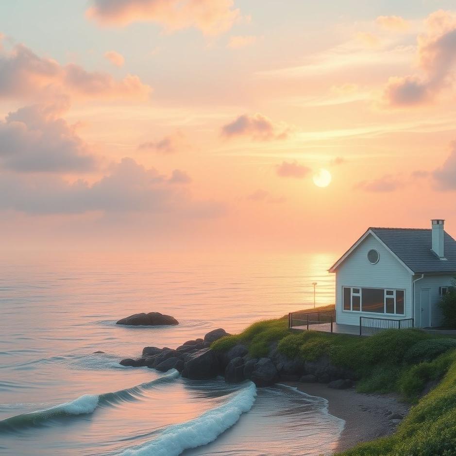 Dream : The sea next to the school in a dream