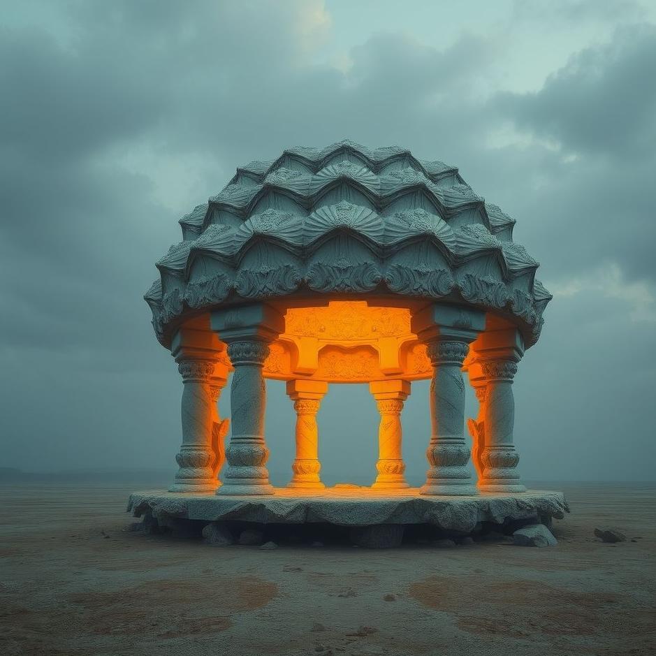 Dream : The shell of a mandap in a dream
