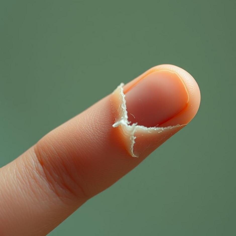 Dream : The skin of the little finger peeling in a dream