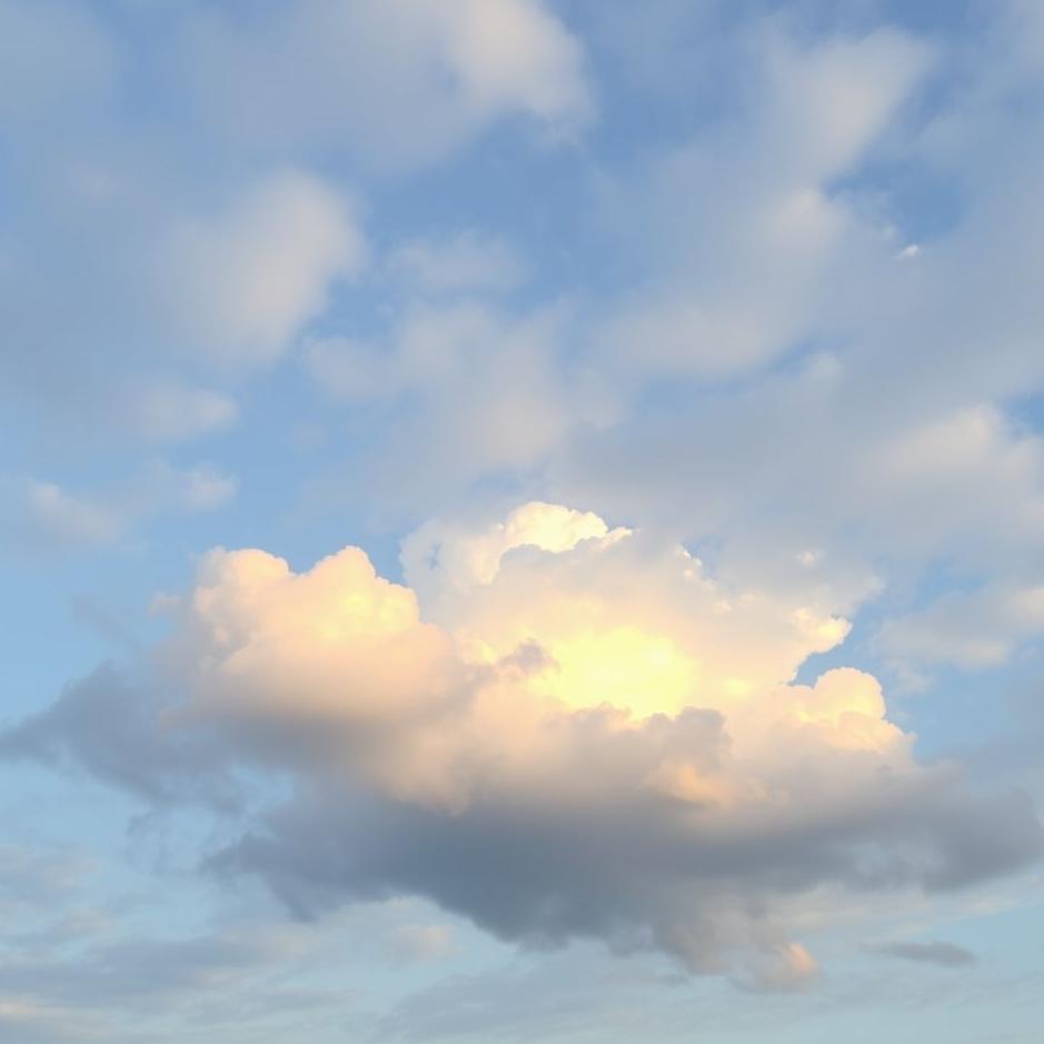 Dream : The sky as clouds in a dream