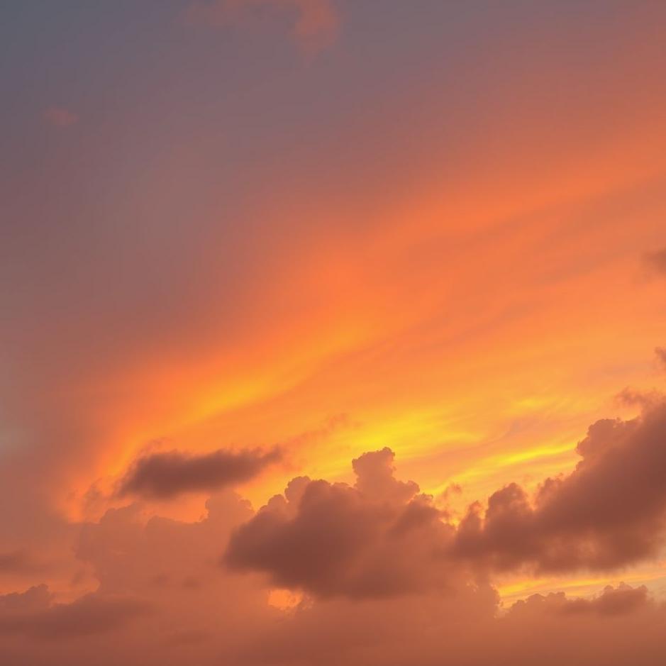 Dream : The sky orange in a dream